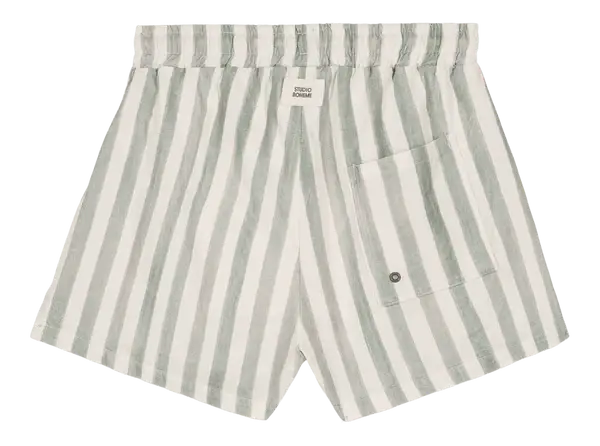 Short de bain Rayures vertes Studio Bohème