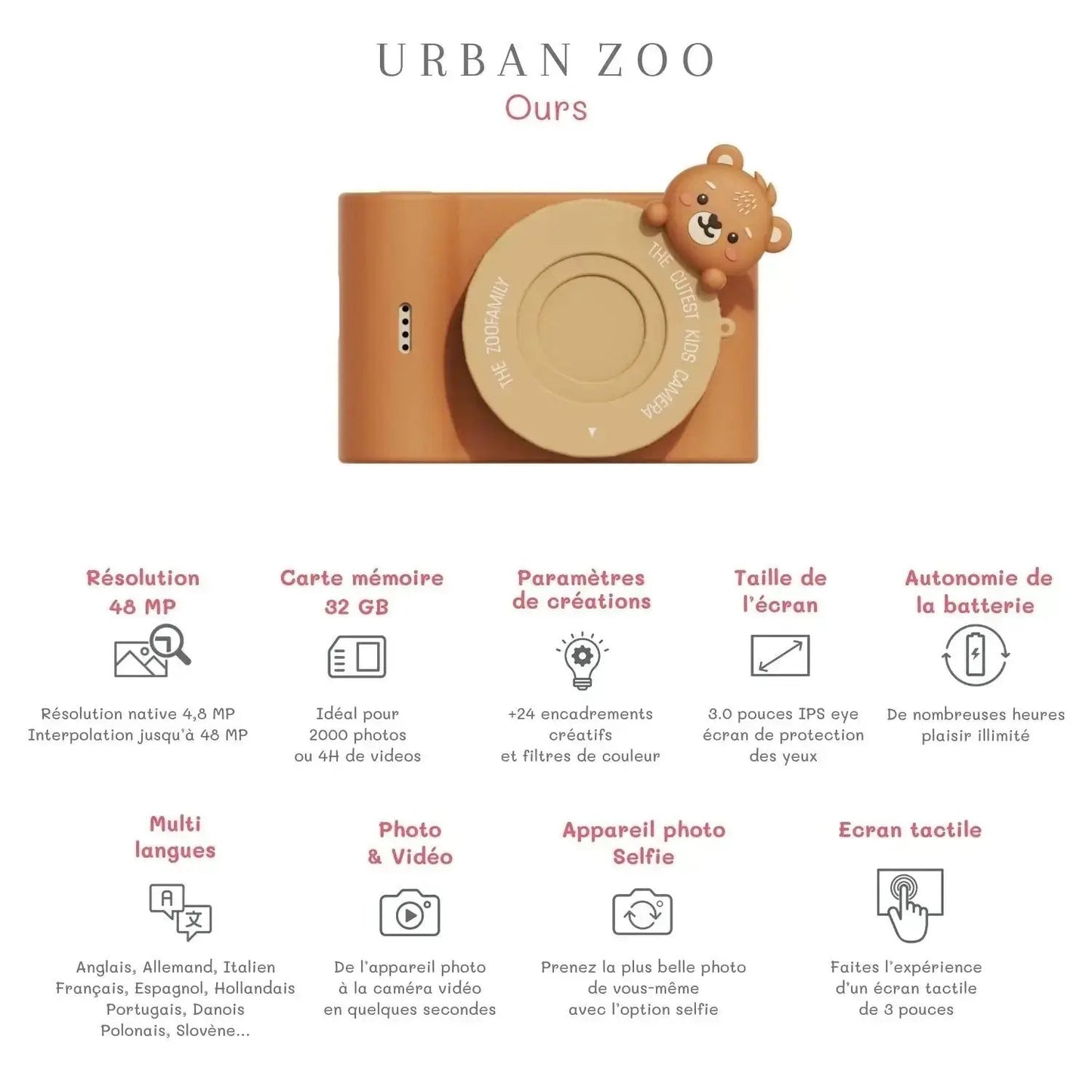 Appareil photo Urban Zoo / Ours Zoo Family