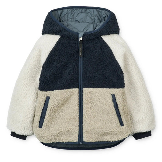 Veste Jackson Reversible Jacket / Whale blue multi mix Liewood